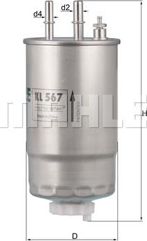 KNECHT KL 567 - Fuel filter autospares.lv