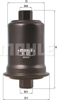 KNECHT KL 522 - Fuel filter autospares.lv