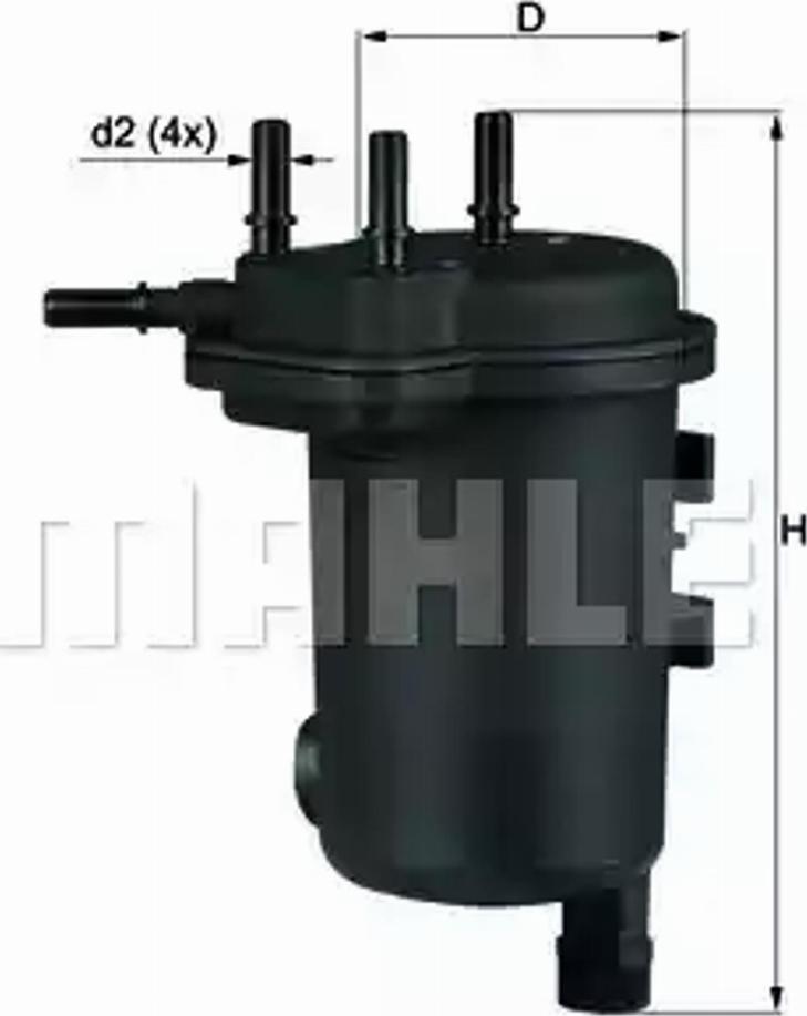 KNECHT KL 600D - Fuel filter autospares.lv