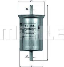 KNECHT KL 146 - Fuel filter autospares.lv