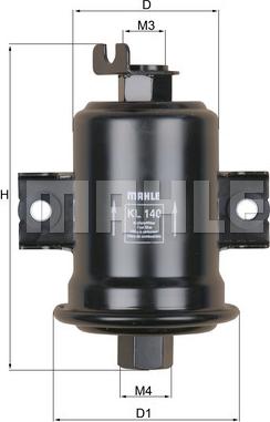 KNECHT KL 140 - Fuel filter autospares.lv