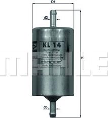 KNECHT KL 14 - Fuel filter autospares.lv