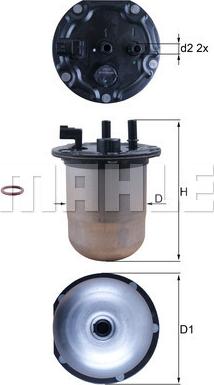 KNECHT KL 1133D - Fuel filter autospares.lv