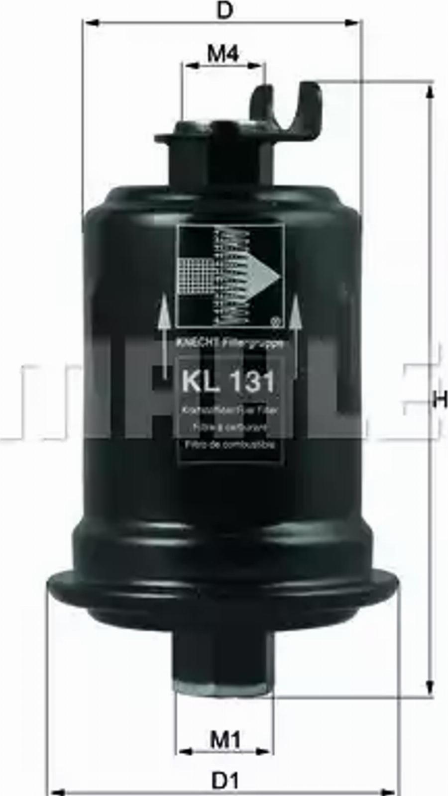 KNECHT KL 131 - Fuel filter autospares.lv