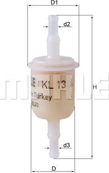 KNECHT KL13 - Fuel filter autospares.lv