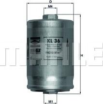 KNECHT KL 36 - Fuel filter autospares.lv