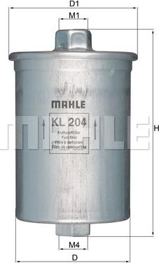 KNECHT KL 204 - Fuel filter autospares.lv
