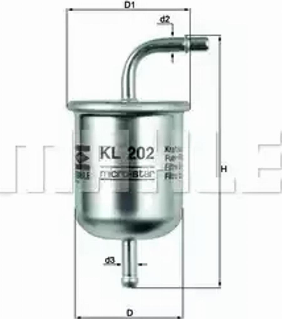 KNECHT KL 202 - Fuel filter autospares.lv