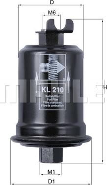 KNECHT KL 210 - Fuel filter autospares.lv