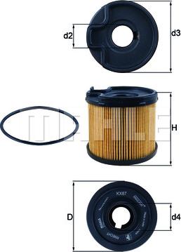 KNECHT KX 87D - Fuel filter autospares.lv