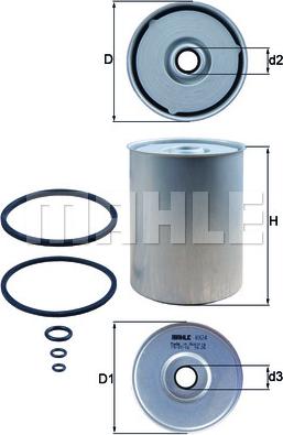 KNECHT KX 24D - Fuel filter autospares.lv