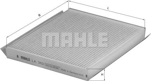 KNECHT LA 362 - Filter, interior air autospares.lv