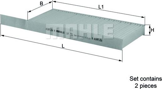 KNECHT LA 751/S - Filter, interior air autospares.lv