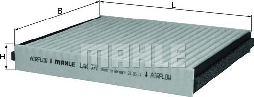KNECHT LAK 371 - Filter, interior air autospares.lv