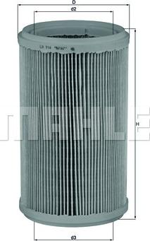 KNECHT LX 914 - Air Filter, engine autospares.lv