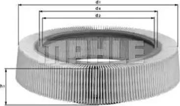 KNECHT LX 65 - Air Filter, engine autospares.lv