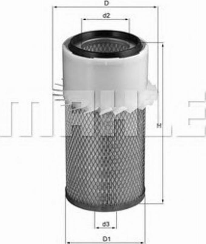 KNECHT LX 17 - Air Filter, engine autospares.lv