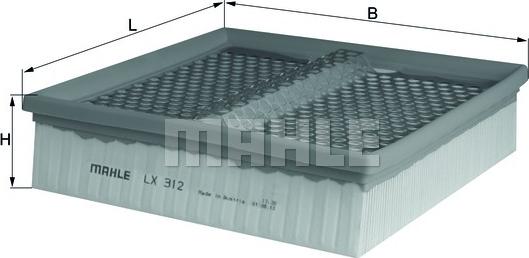 KNECHT LX 312 - Air Filter, engine autospares.lv