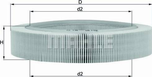 KNECHT LX 262 - Air Filter, engine autospares.lv