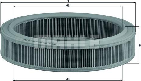 KNECHT LX 202 - Air Filter, engine autospares.lv