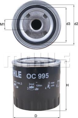 KNECHT OC 995 - Oil Filter autospares.lv