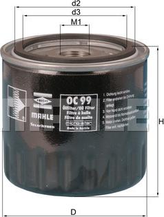 KNECHT OC 99 - Oil Filter autospares.lv