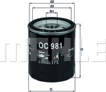 KNECHT OC 981 - Oil Filter autospares.lv