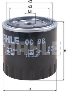 KNECHT OC 98 - Oil Filter autospares.lv