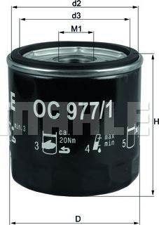 KNECHT OC 977/1 - Oil Filter autospares.lv