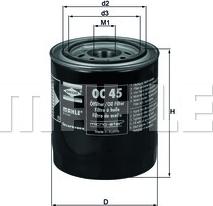 KNECHT OC 45 - Oil Filter autospares.lv