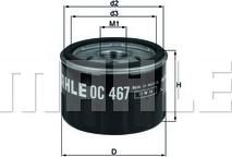 KNECHT OC 467 - Oil Filter autospares.lv
