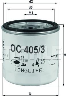 KNECHT OC 405/3 - Oil Filter autospares.lv