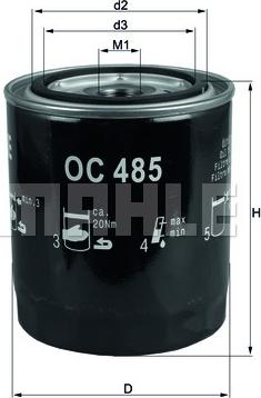 KNECHT OC 485 - Oil Filter autospares.lv