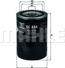KNECHT OC 486 - Oil Filter autospares.lv