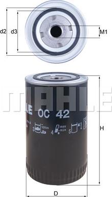 KNECHT OC 42 - Oil Filter autospares.lv