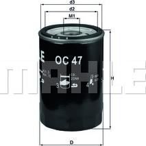 KNECHT OC 47 OF - Oil Filter autospares.lv
