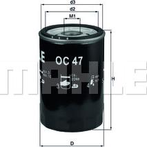KNECHT OC 47 - Oil Filter autospares.lv