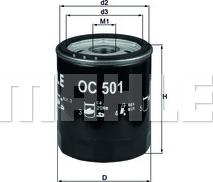 KNECHT OC 501 - Oil Filter autospares.lv