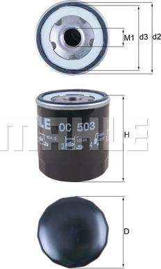 KNECHT OC 503 - Oil Filter autospares.lv