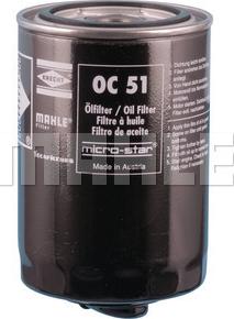KNECHT OC 51 OF - Oil Filter autospares.lv