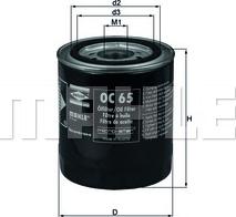 KNECHT OC 65 - Oil Filter autospares.lv
