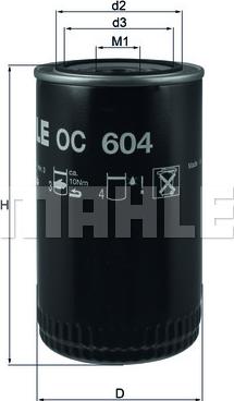 KNECHT OC 604 - Oil Filter autospares.lv