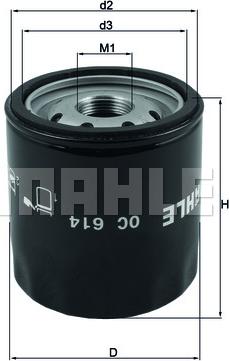 KNECHT OC 614 - Oil Filter autospares.lv