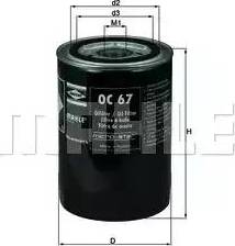 KNECHT OC 67 - Oil Filter autospares.lv