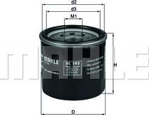 KNECHT OC 195 - Oil Filter autospares.lv