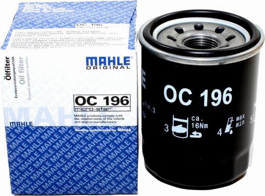 KNECHT OC 196 - Oil Filter autospares.lv