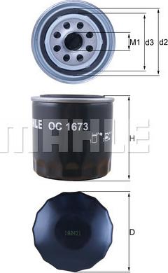 KNECHT OC 1673 - Oil Filter autospares.lv