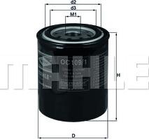 KNECHT OC 109/1 - Oil Filter autospares.lv