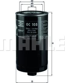 KNECHT OC 105 - Oil Filter autospares.lv