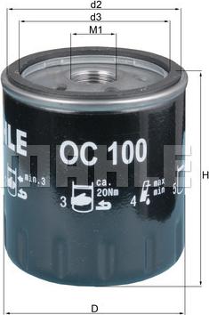KNECHT OC 100 - Oil Filter autospares.lv